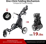 Caddytek CaddyLite One Swivel Version 8 Golf Push Cart